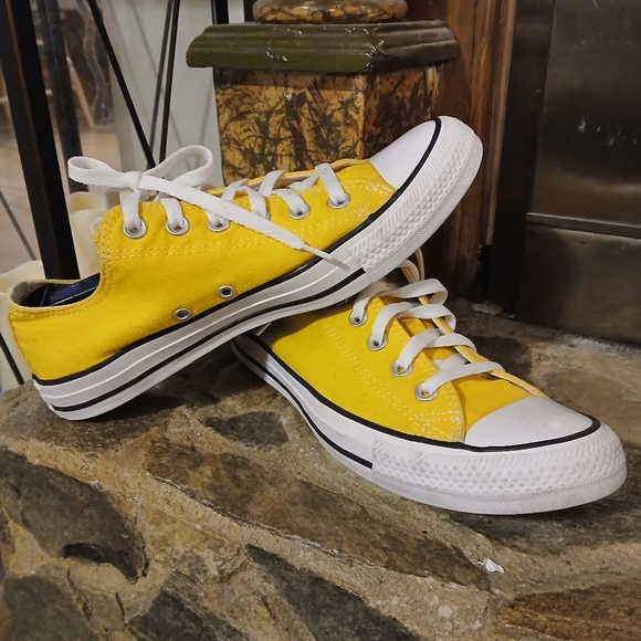 Converse Shoes - Converse Chuck Taylor All Stars Yellow Women’s 9.5 Men’s 7.5Low Top Canvas Style